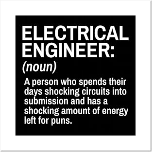 Electrical Engineer Funny Definition Engineer Definition / Definition of an Engineer Posters and Art